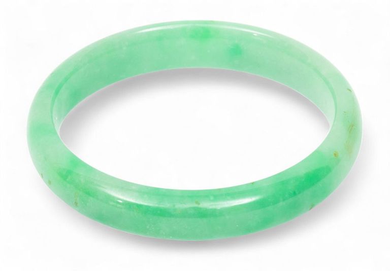 Green Jade Bangle Bracelet