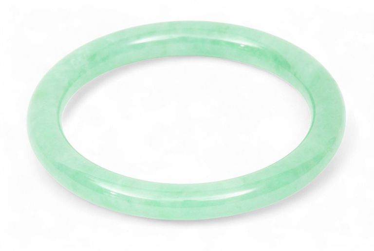 Green Jade Bangle Bracelet
