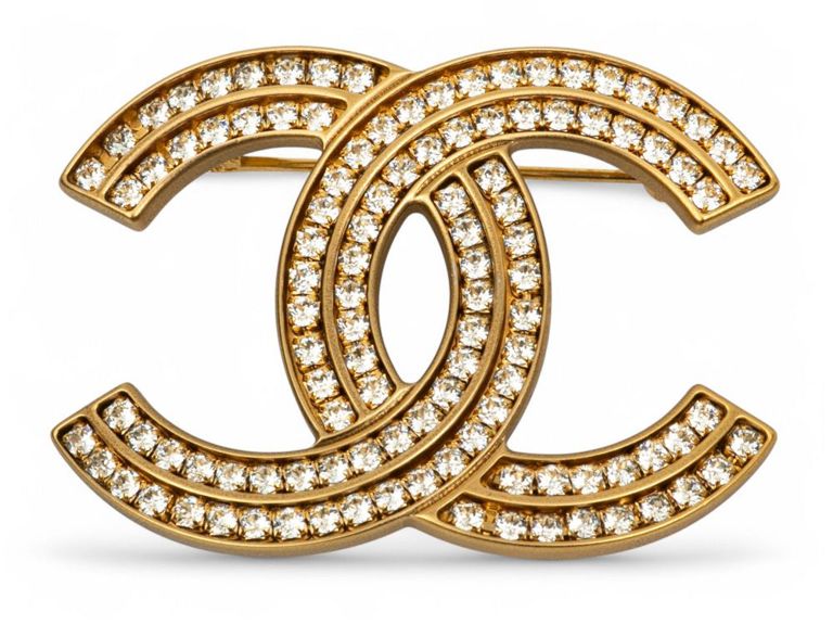 Chanel Gold Tone Brooch