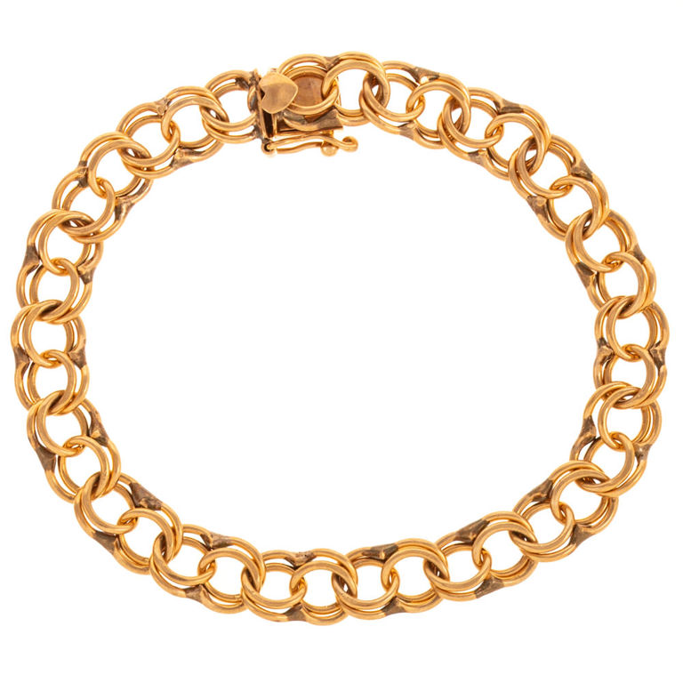 14k Yellow Gold Charm Bracelet