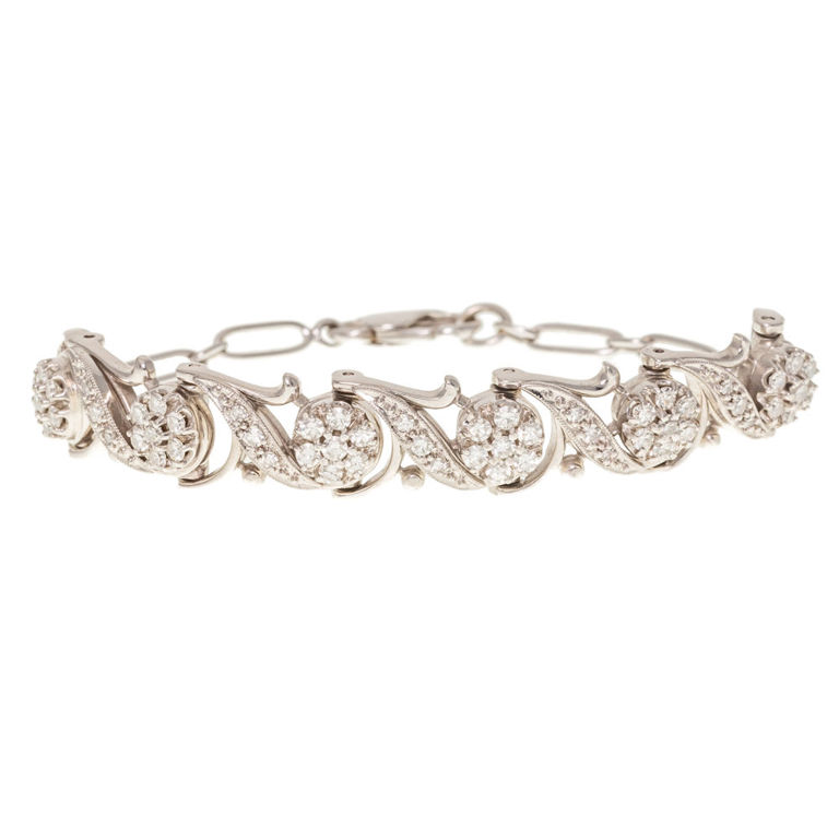 18k White Gold Diamond Bracelet