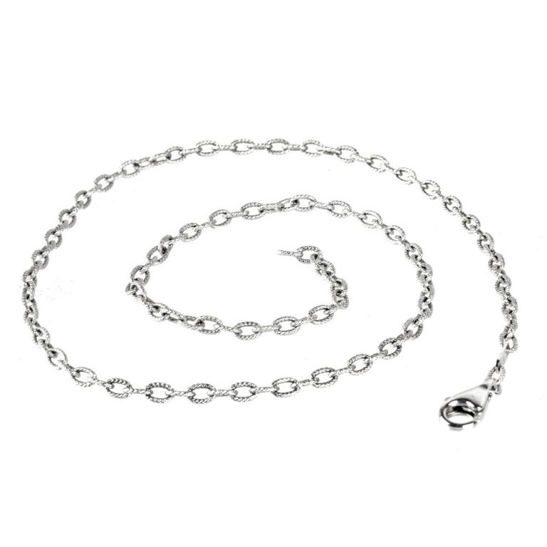 14k White Gold Chain Necklace