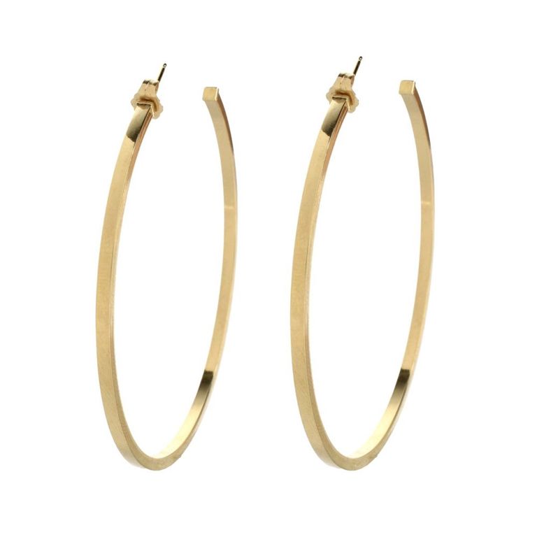 14k Yellow Gold Hoop Earrings