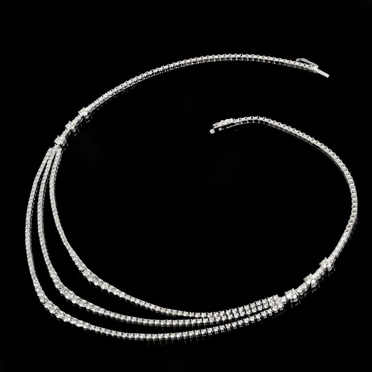 18k White Gold Diamond Necklace