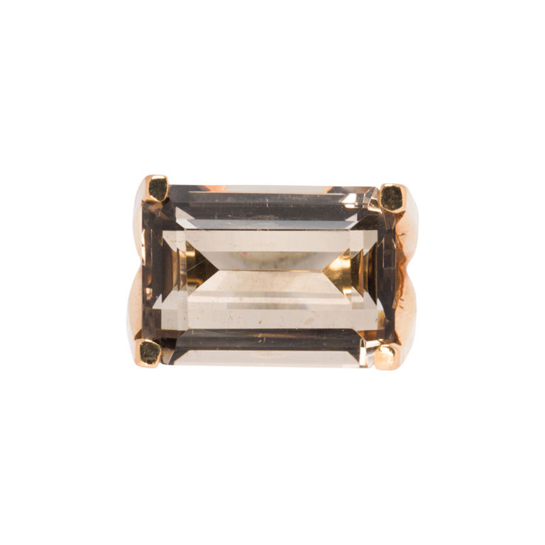 14k Gold and Quartz Ring