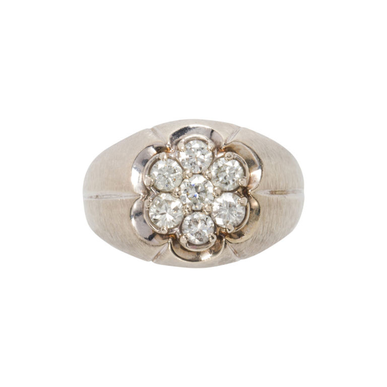 14k White Gold Diamond Ring