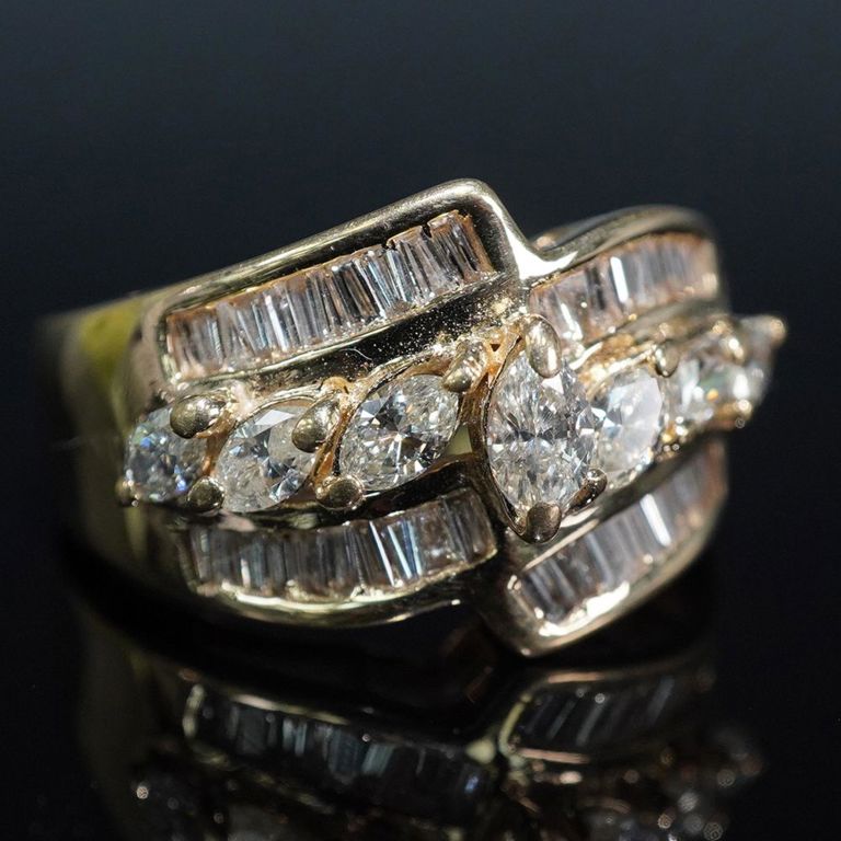 14k Yellow Gold Diamond Ring