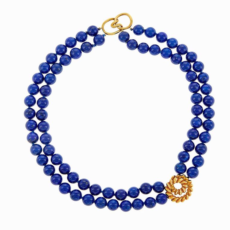 Lapis Bead Necklace