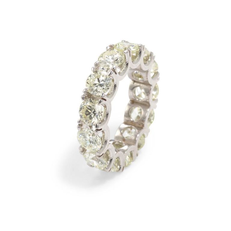 18k White Gold Diamond Eternity Band