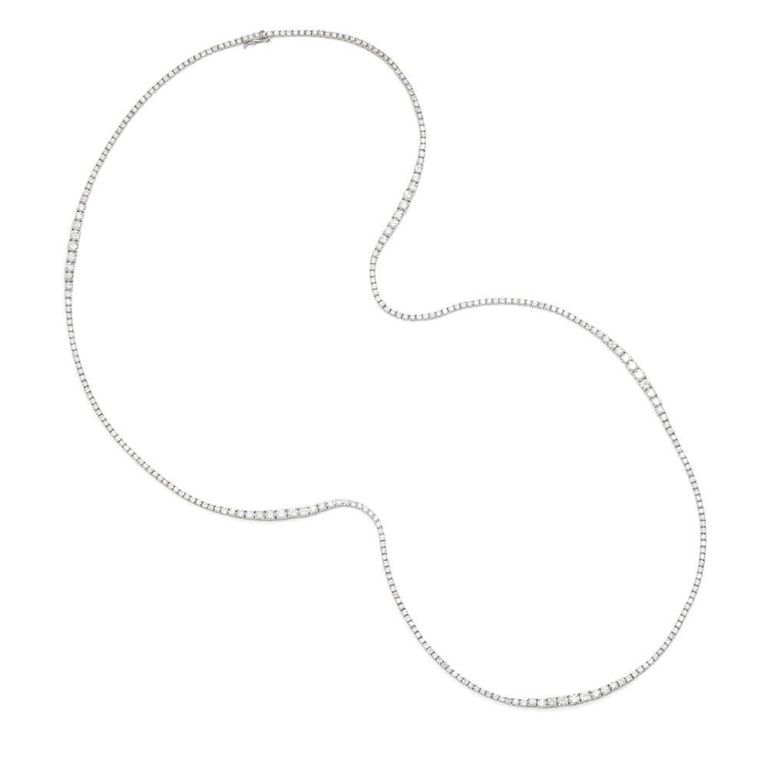 18k White Gold Diamond Necklace