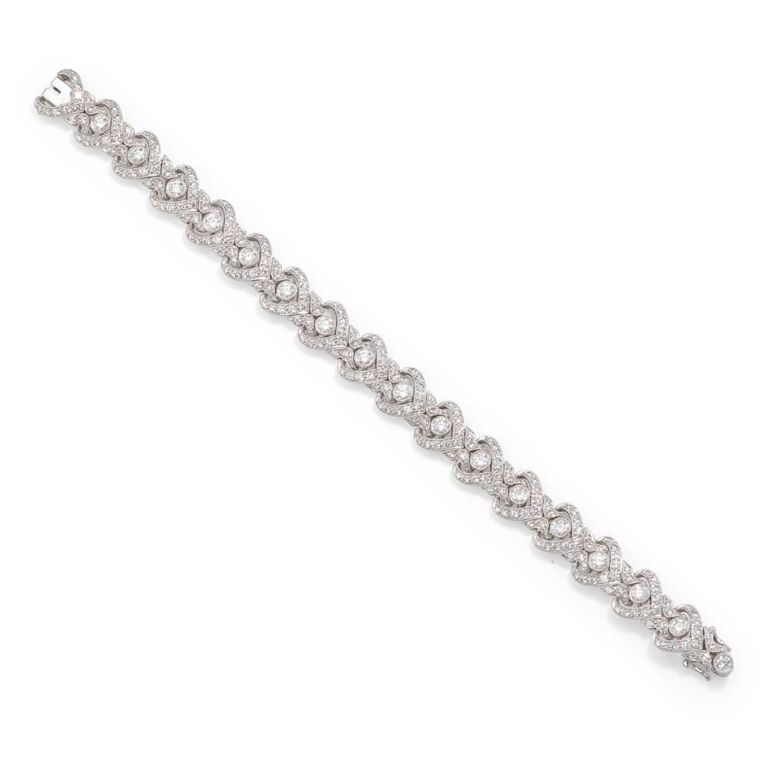 18k White Gold Diamond Bracelet