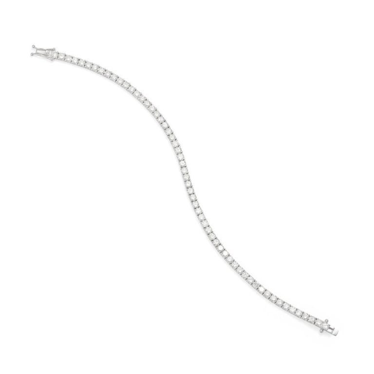 14k White Gold Diamond Bracelet