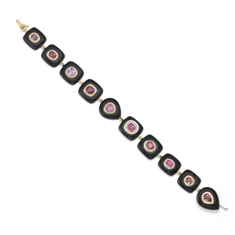 18k Gold Gem-set Bracelet