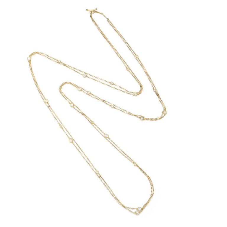 18k Gold Diamond 'Diamonds Necklace