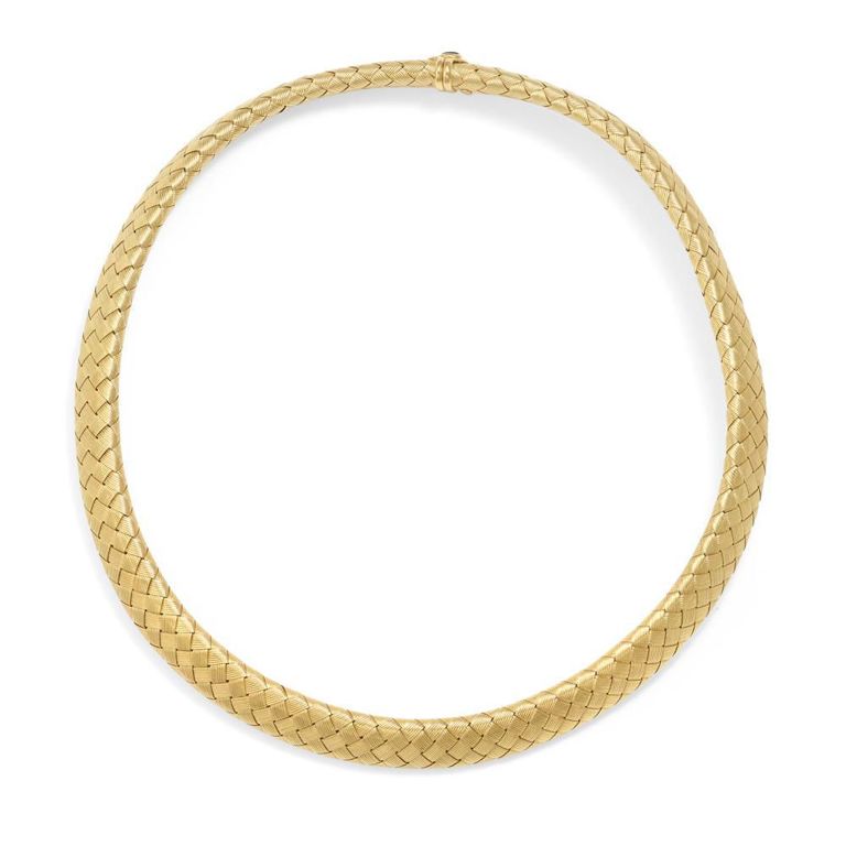 18k Gold Sapphire Necklace