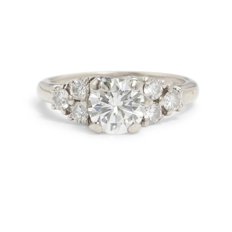 14k White Gold Diamond Ring