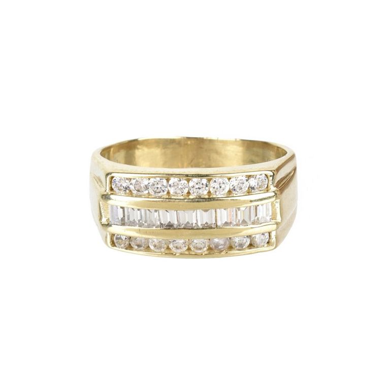 14k Yellow Gold Diamond Ring