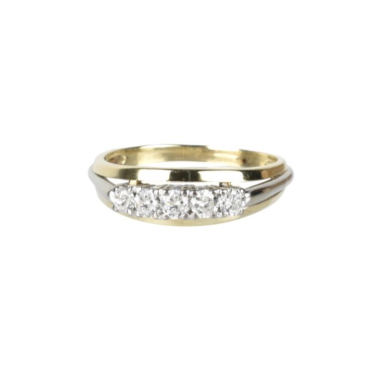 14k Yellow Gold Diamond Ring