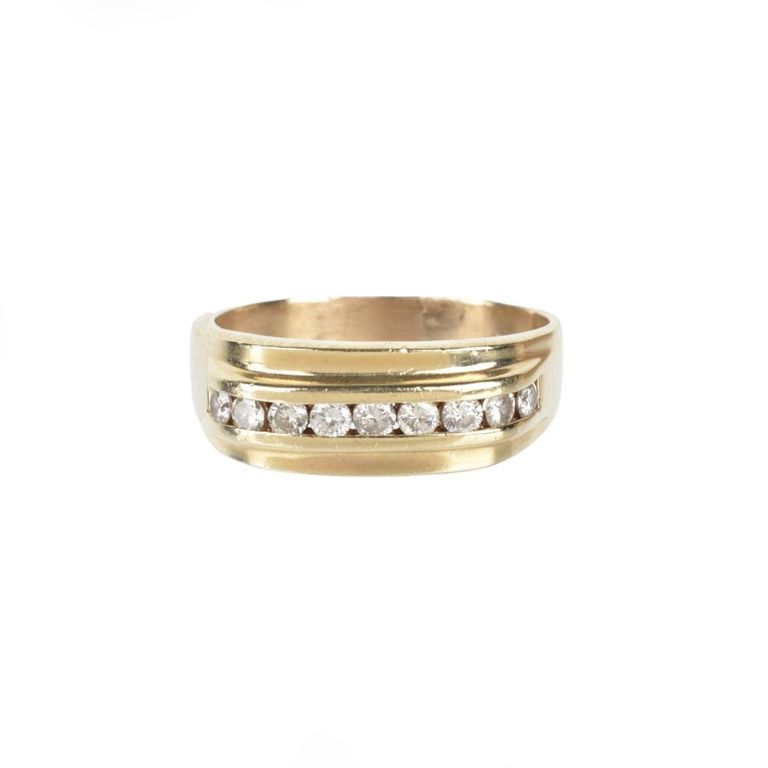 14k Yellow Gold Diamond Ring