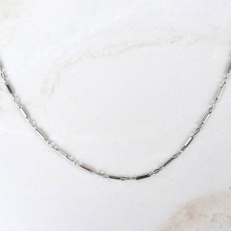 14k White Gold Chain Necklace