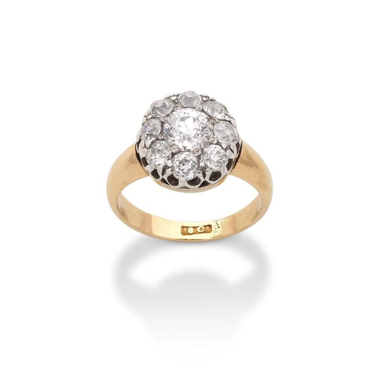 Diamond Cluster Ring