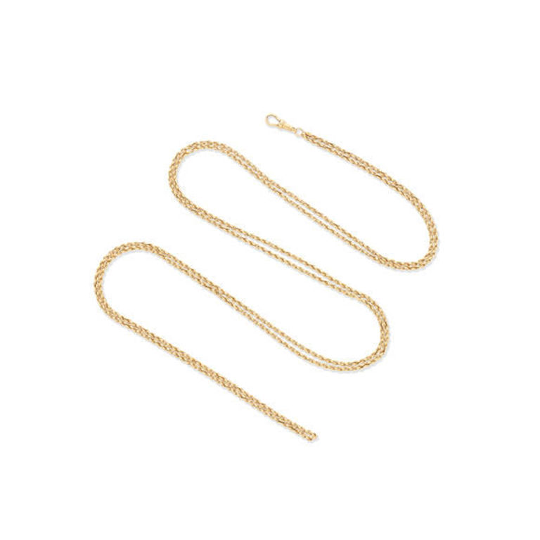 18k Gold Long Chain Necklace