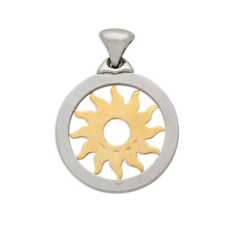 18k Gold Tondo Pendant
