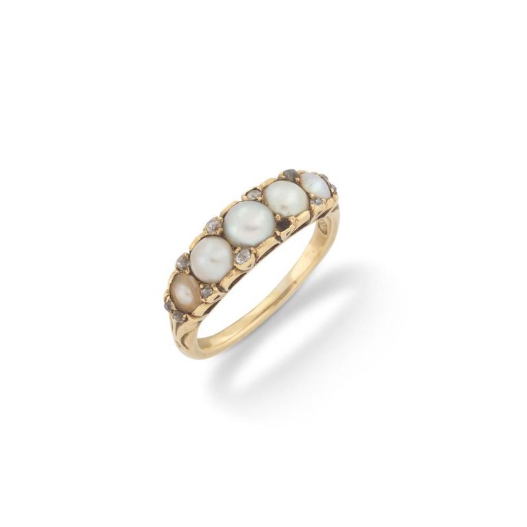 Pearl and Diamond Ring