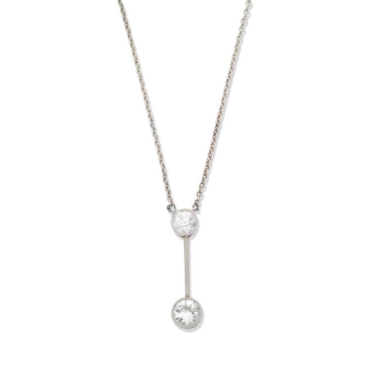 18k Gold Diamond Pendant Necklace
