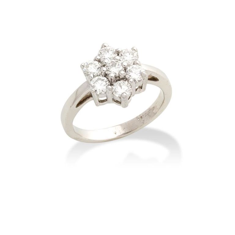 Diamond Cluster Ring