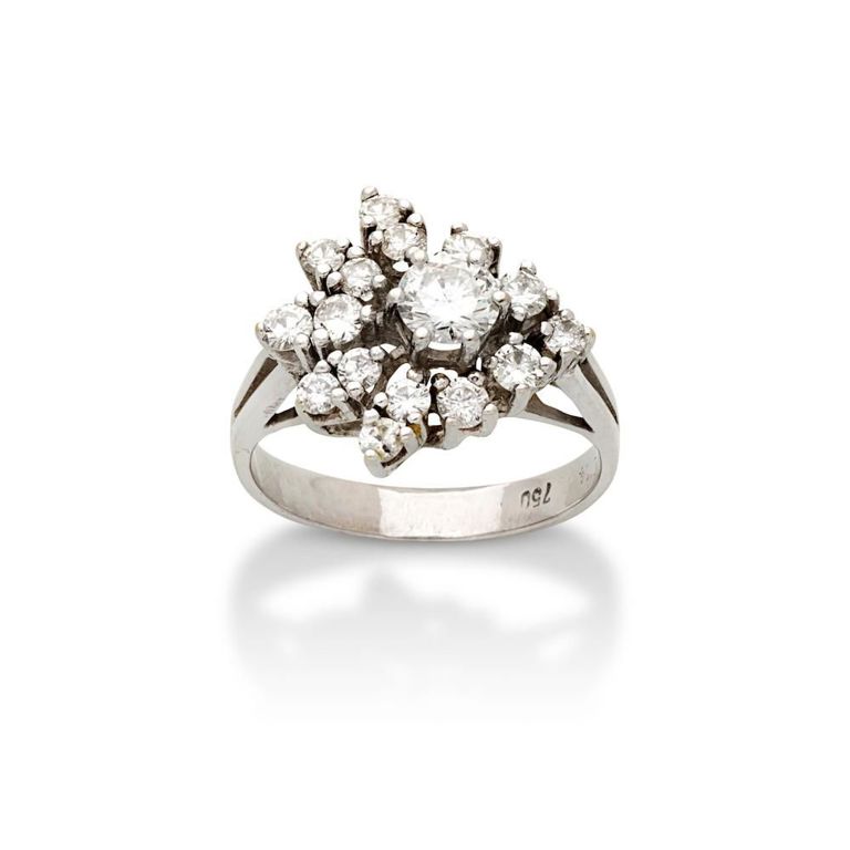 Diamond Cluster Ring