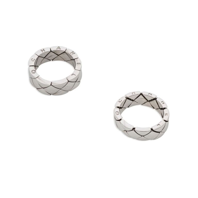 Two 'Matelassé' Rings