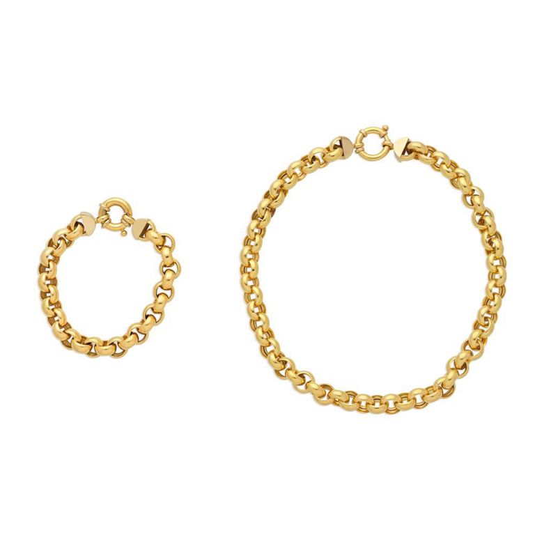 Chain Necklace and Bracelet Suit