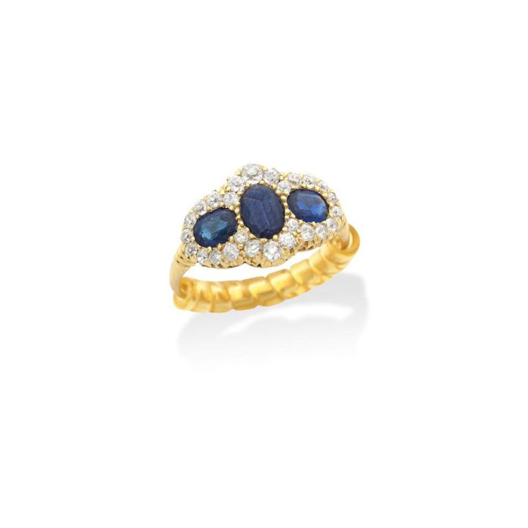 Sapphire and Diamond Ring