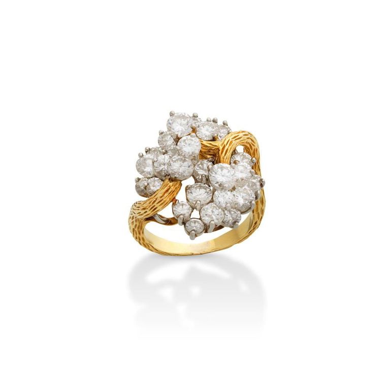 Diamond Cluster Ring