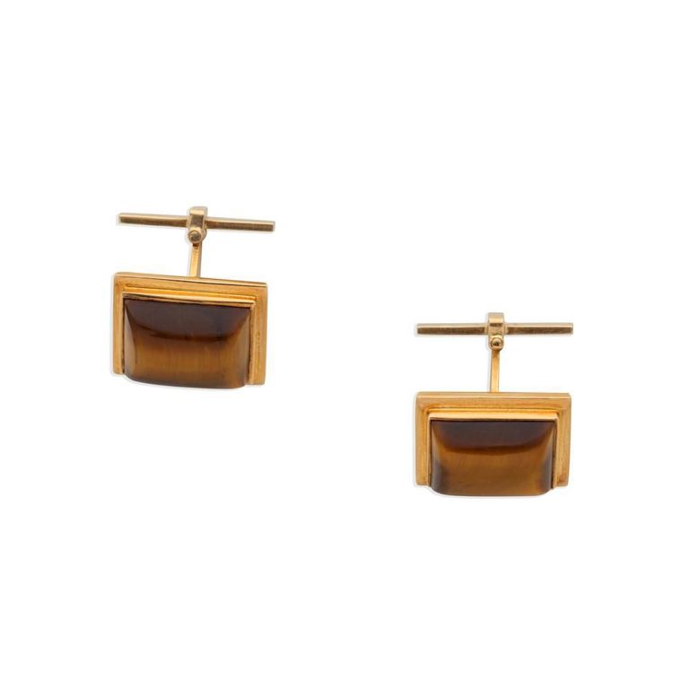 Tiger's Eye Cufflinks