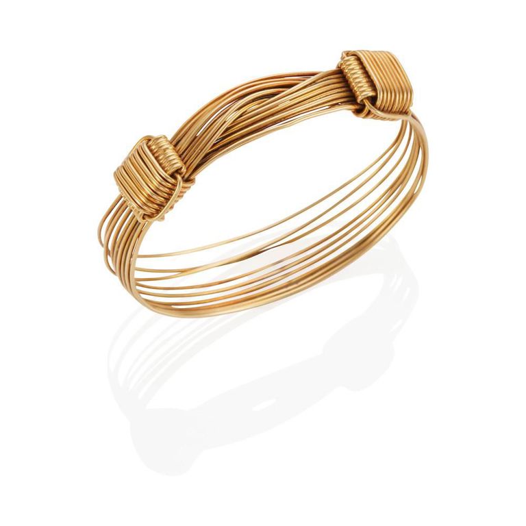18k Yellow Gold Bangle Bracelet
