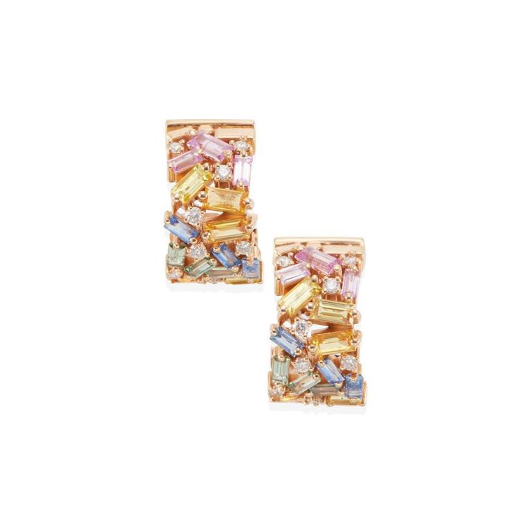 Sapphire and Diamond Earrings