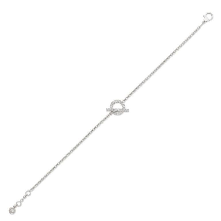 18k White Gold and Diamond Finesse Bracelet
