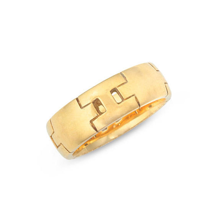 18k Yellow Gold Hercules H Band Ring