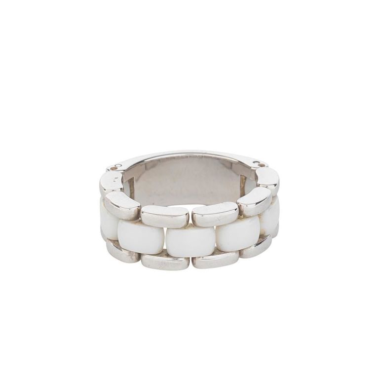 18k White Gold and Ceramic 'Ultra' Ring