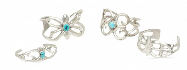 Sterling Silver and Turquoise Cuff Bracelets