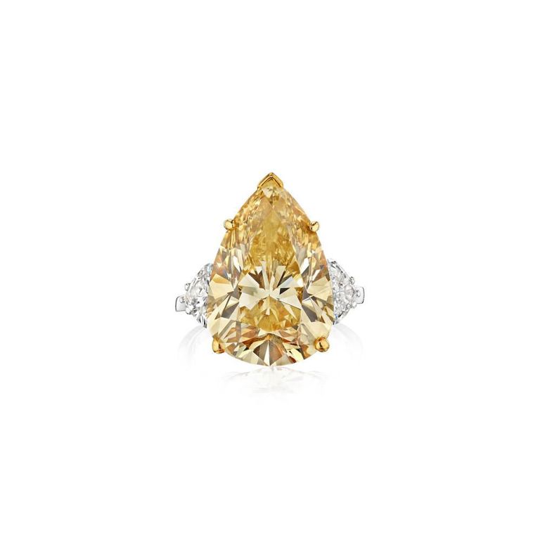 Platinum and 18k Gold Diamond Ring
