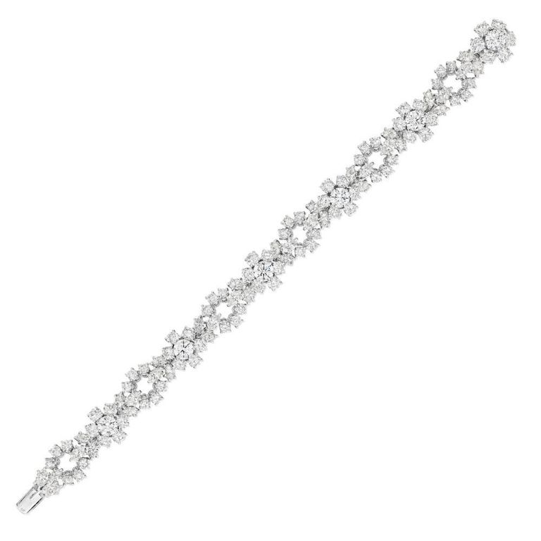 Diamond Floral Bracelet