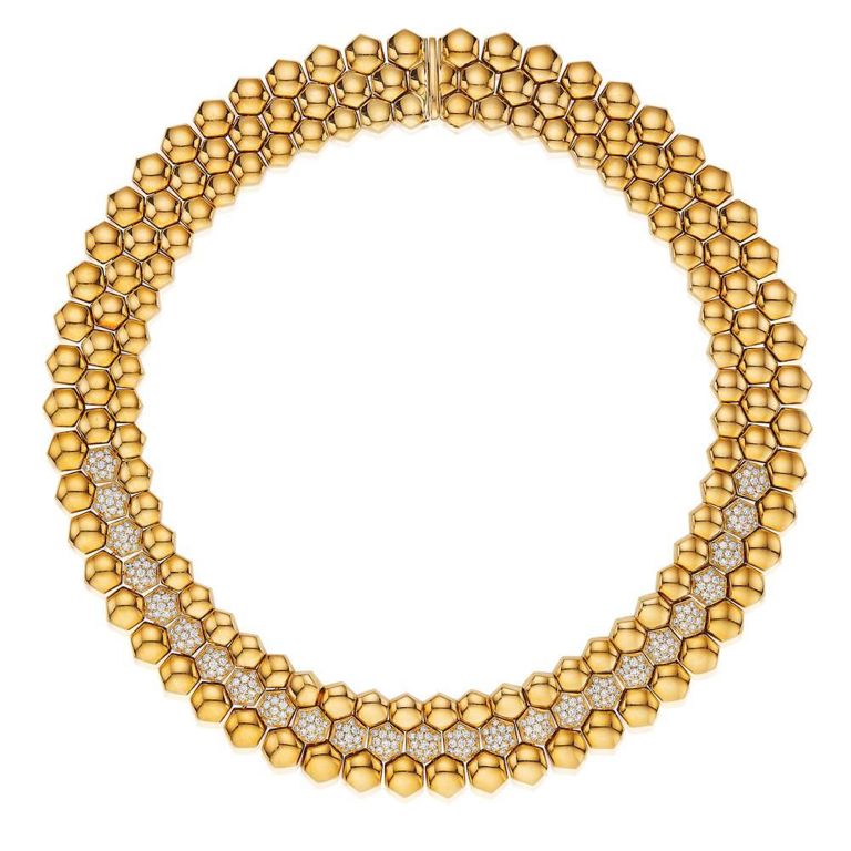 18k Gold and Diamond "Glancy" Necklace