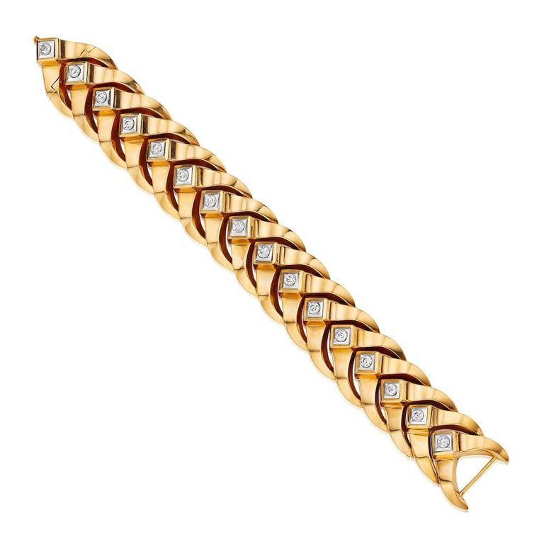 18k Bicolor Gold Diamond Bracelet
