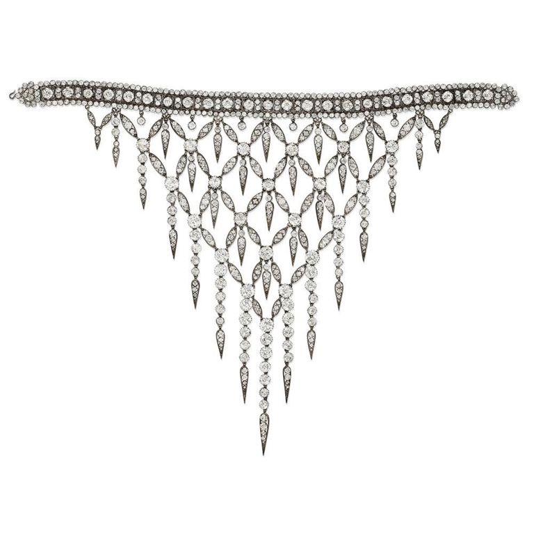 Silver Bib Necklace