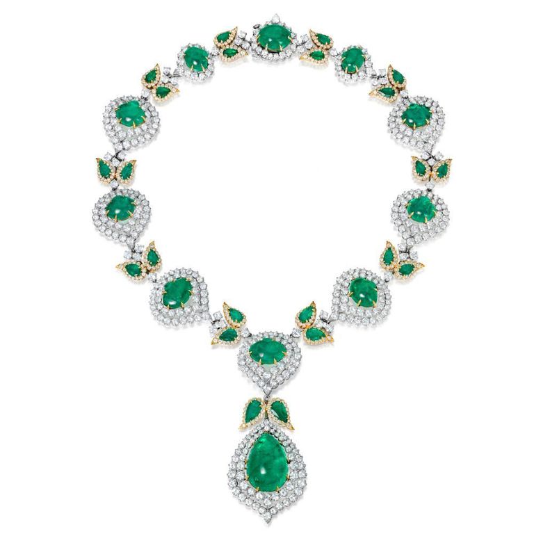 Emerald and Diamond Necklace