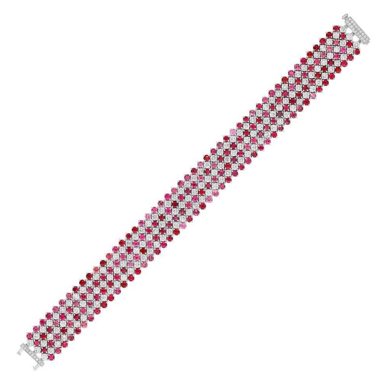 Spinel and Diamond Bracelet