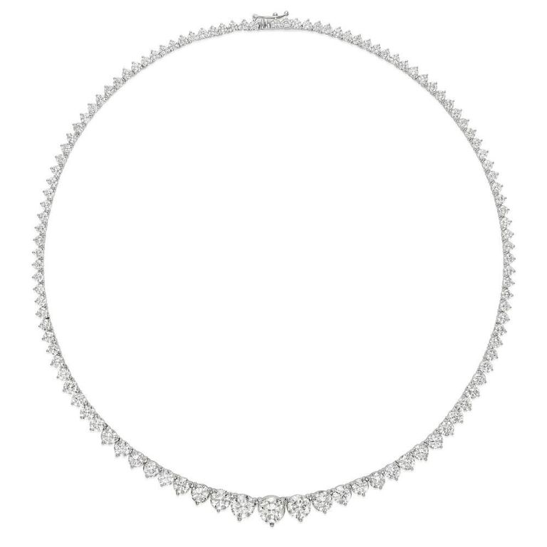 18k White Gold Diamond Necklace